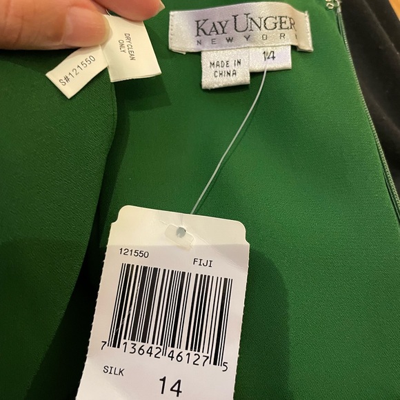 Fiji Silk Layer Draped Mermaid Fish Spaghetti Strap Formal Evening Prom Fit Flar - Picture 5 of 8